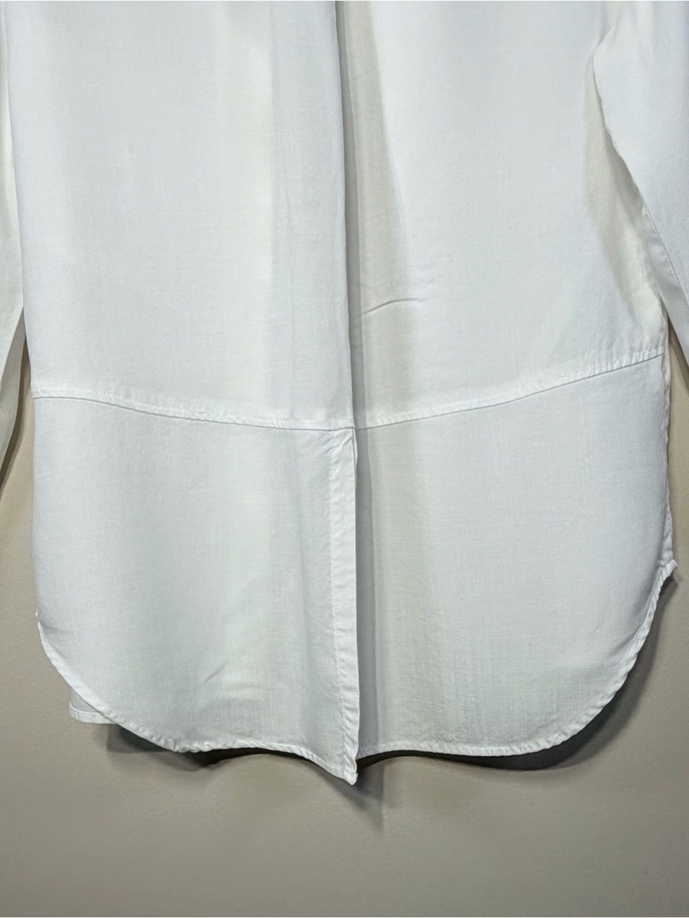 Anthropologie Cloth & Stone Ava Split Back Shirt White M - Picture 14 of 17